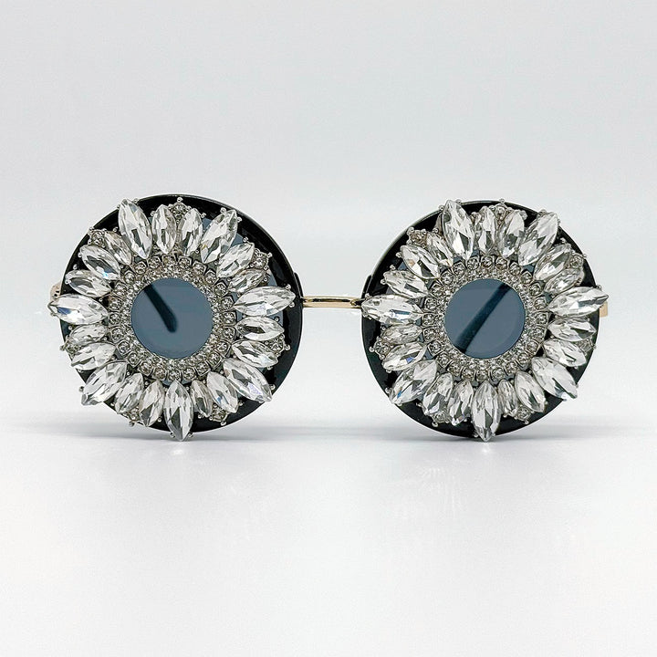 Ladies Glamorous Sunglasses with Floral Crystal Frame Stornfield