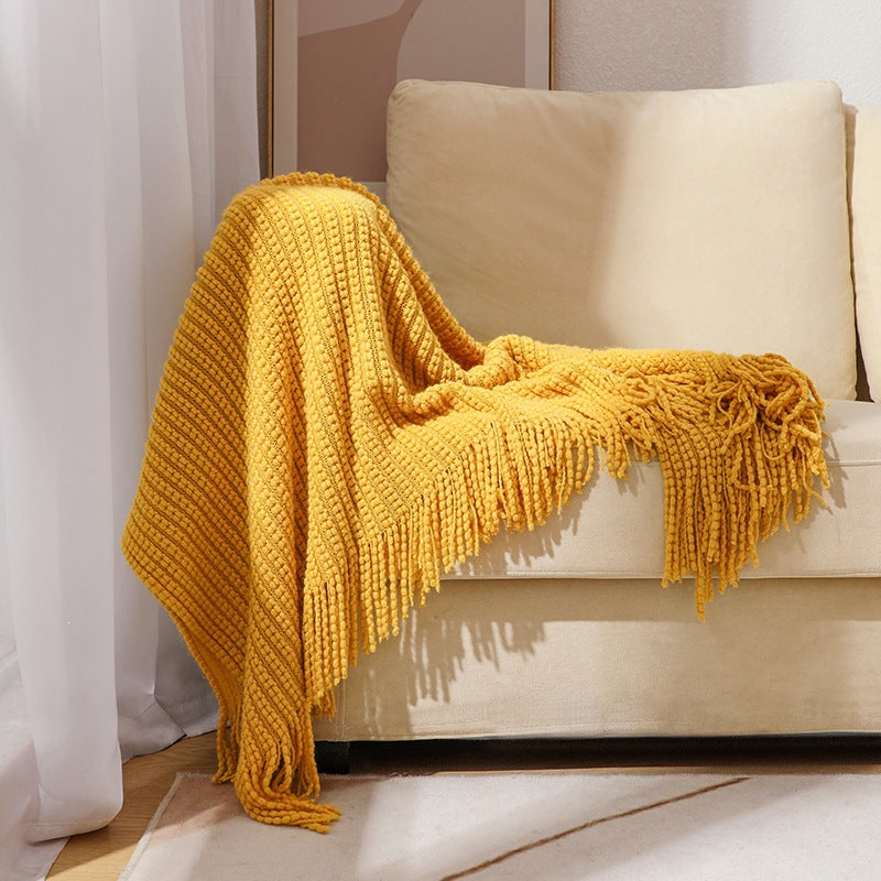 Cozy Textured Throw Blanket