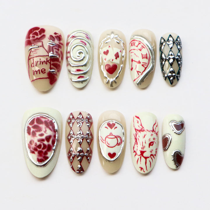 Decorative Press-On Nail Art Set