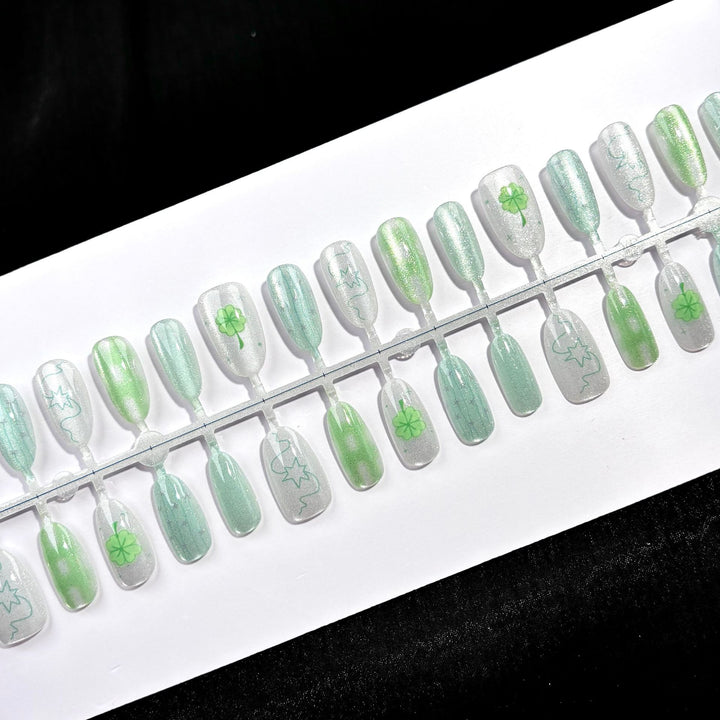 Decorative Nature-Inspired Press-On Nails