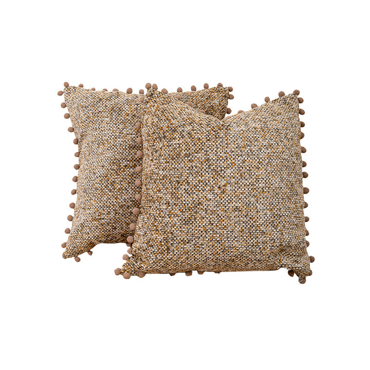 Textured Knitted Decorative Pillow