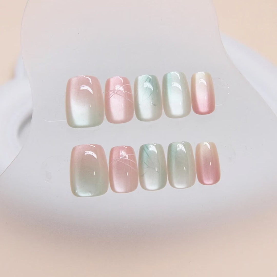 Artistic Ombre Press-On Nail Design Set