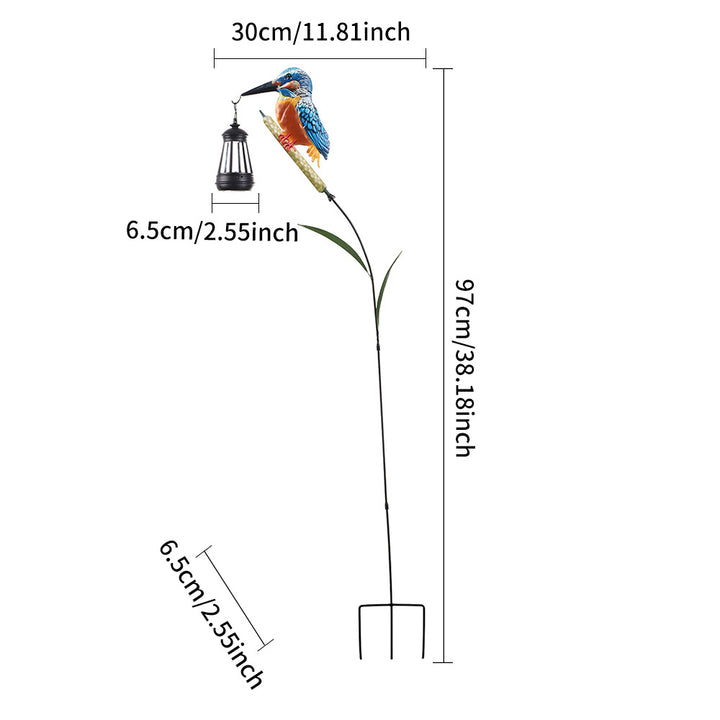 Decorative Solar Flamingo Garden Stake Lamp With Adjustable Metal Arm And Integrated LED Stornfield
