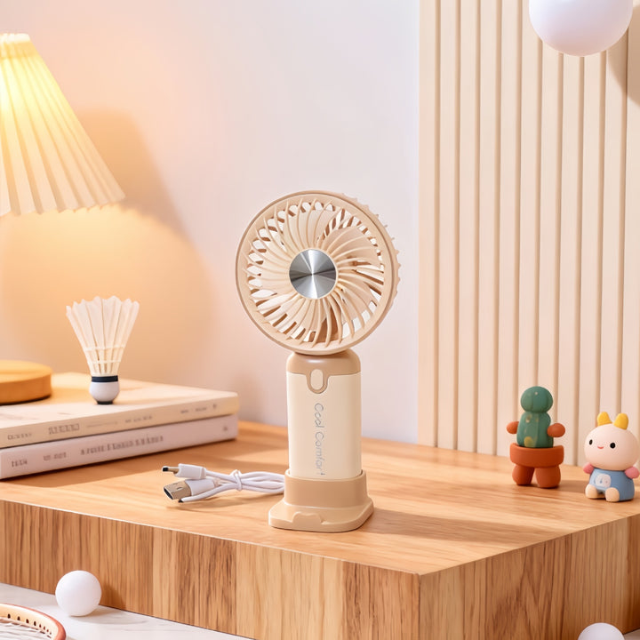 Women's Portable Hand Fan with USB Charging Function Stornfield