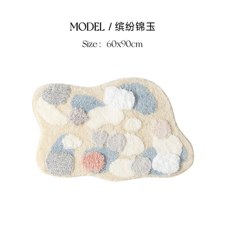 Abstract Soft Microfiber Bath Mat