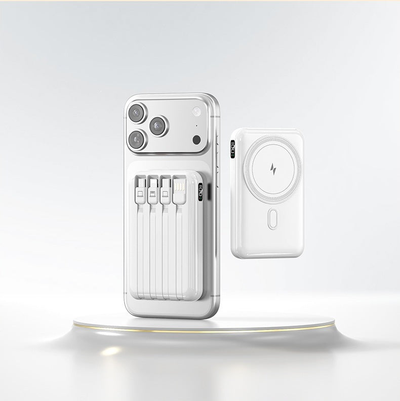 Power bank with integrated charging cable and stylish design Stornfield