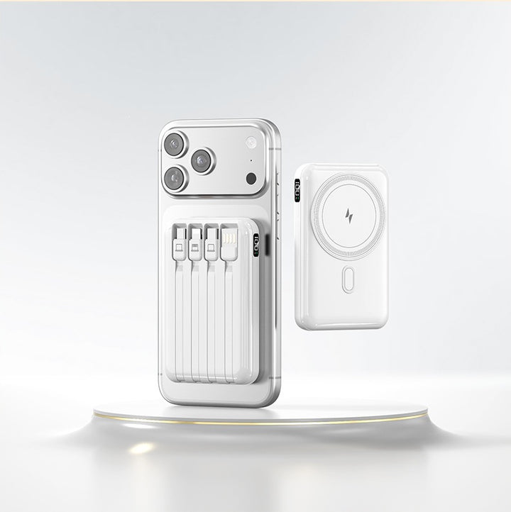 Power bank with integrated charging cable and stylish design Stornfield