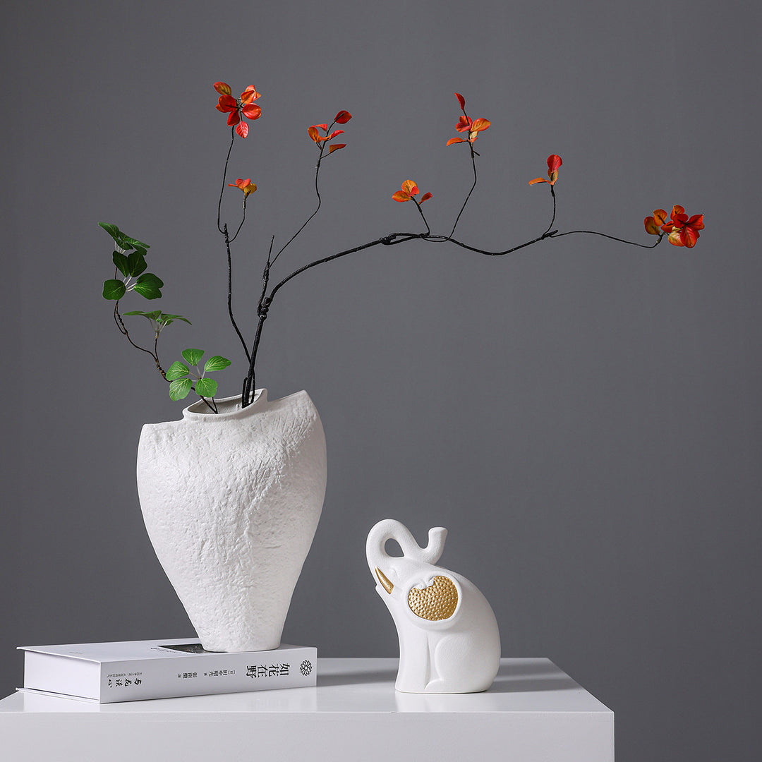 Abstract Shaped Decorative Ceramic Vase