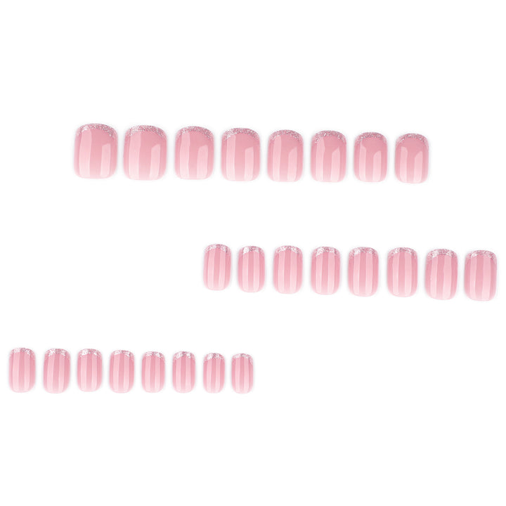 Glamorous nail extensions with glitter finish Stornfield