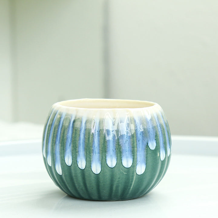 Ribbed Ceramic Planter Stornfeild