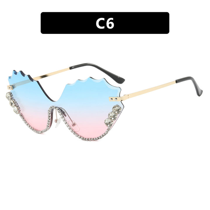 Women's extravagant sunglasses with sparkling accent and unique design Stornfield