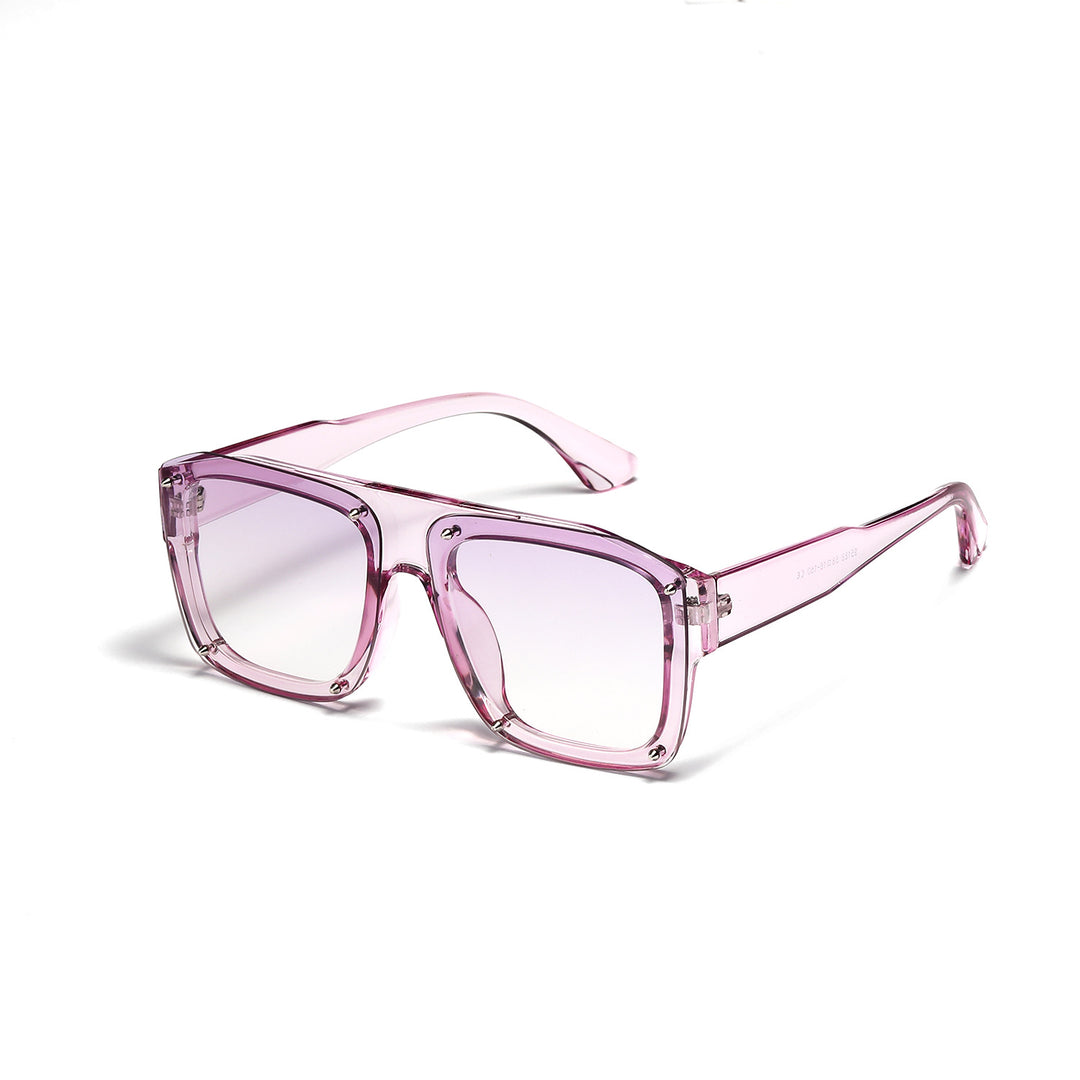 Women's Square Sunglasses with Fashionable Transparent Frame Stornfield