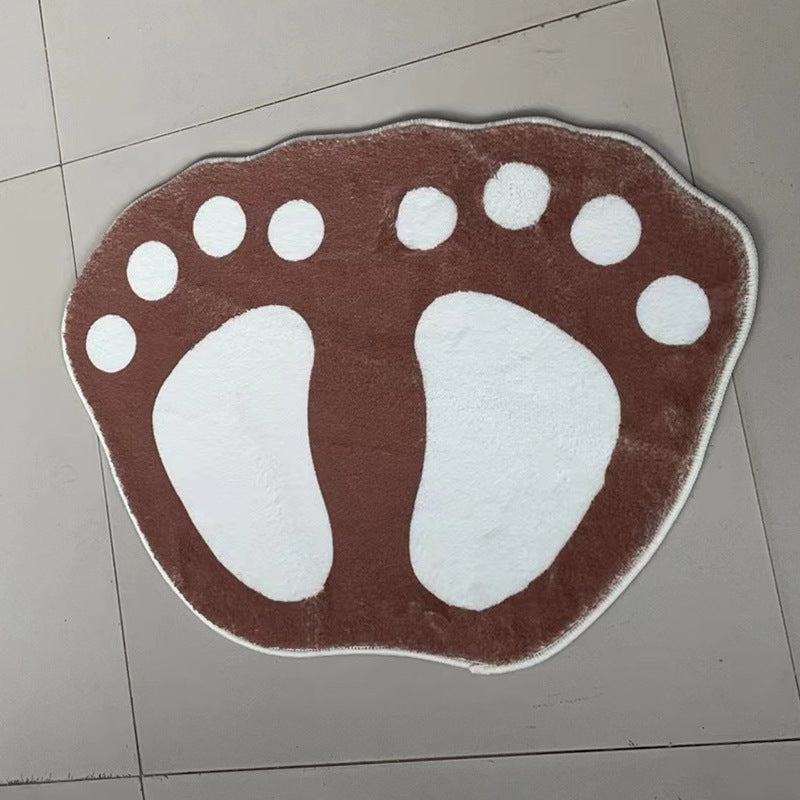 Cute Footprint Bath Mat