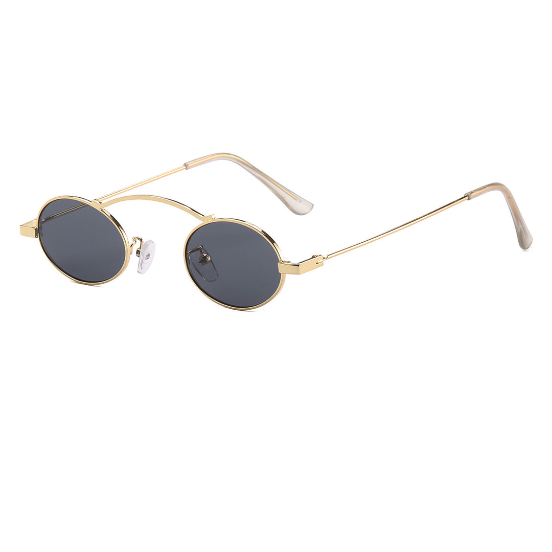 Women’s fashionable sunglasses with a unique circular frame and distinctive lenses Stornfield