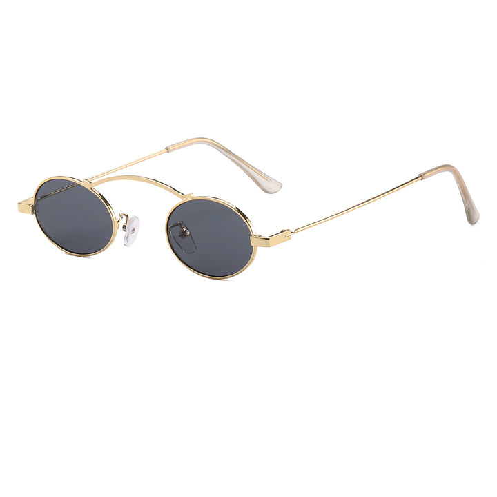 Women’s fashionable sunglasses with a unique circular frame and distinctive lenses Stornfield