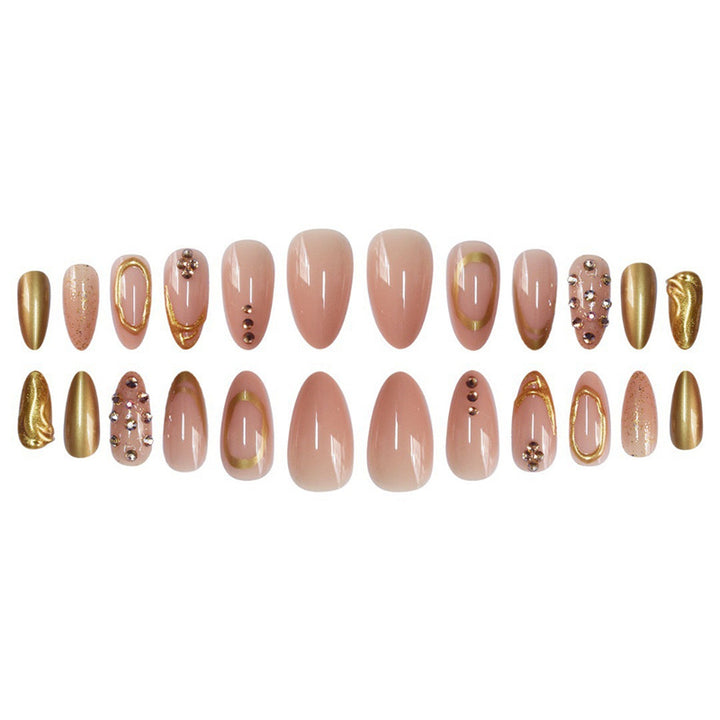 Glamorous 3D Decorative Press-On Nails Stornfield
