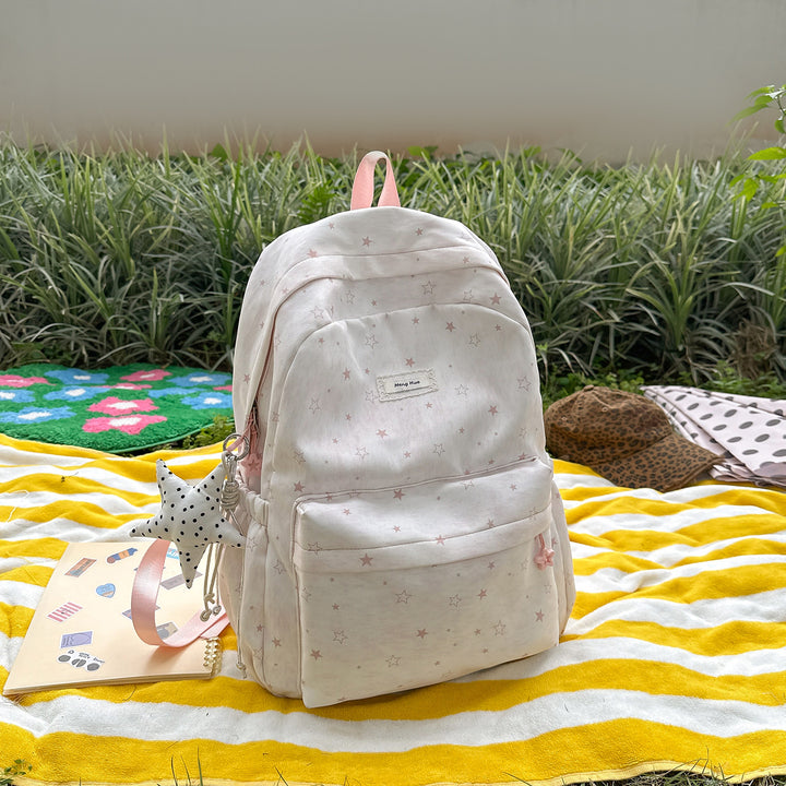 Star-Patterned Casual Backpack Stornfield