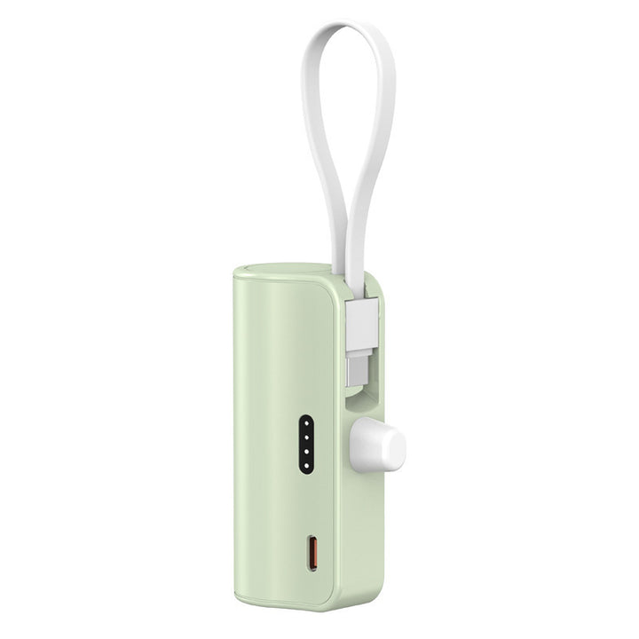 Portable power bank with integrated charging cable and compact design Stornfield
