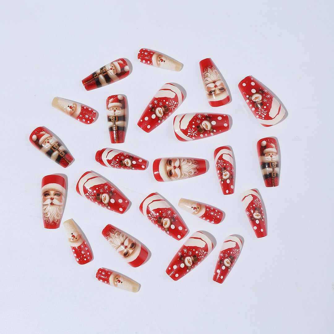 Artificial nail set with festive Christmas motifs Stornfield 1789119139
