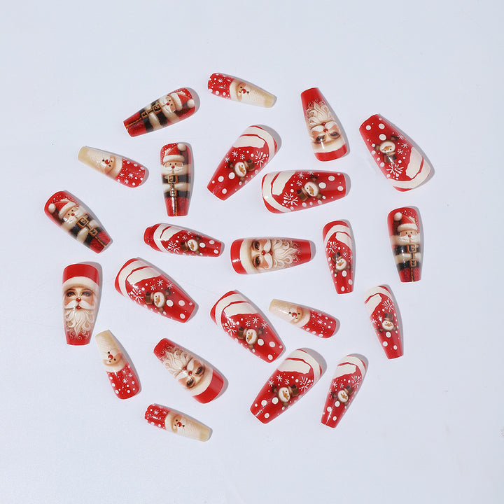 Artificial nail set with festive Christmas motifs Stornfield 1789119139