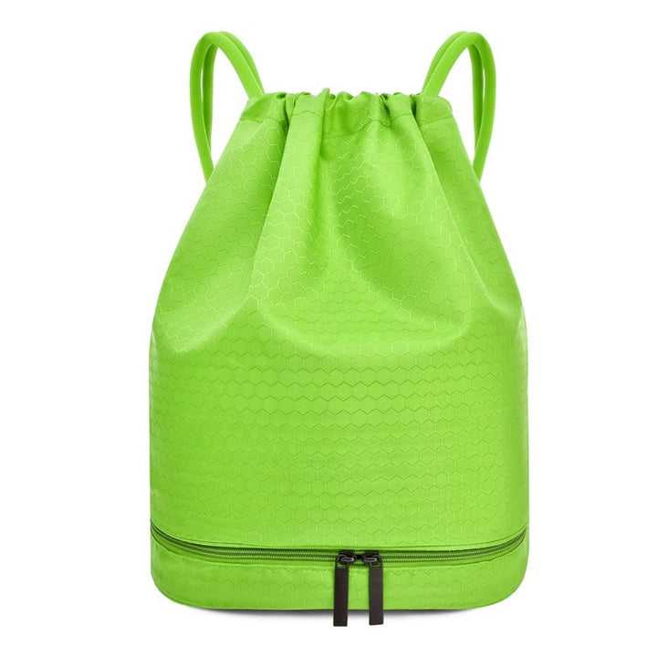 Lightweight Hexagonal Pattern Drawstring Backpack Stornfield