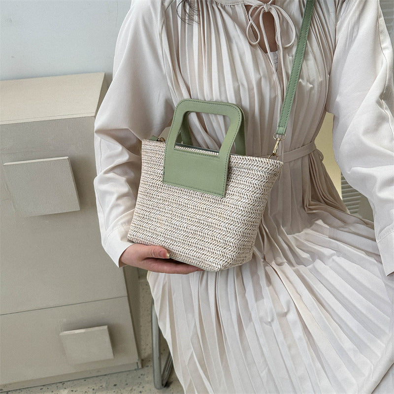 Modern Textured Woven Handheld Bag Stornfield