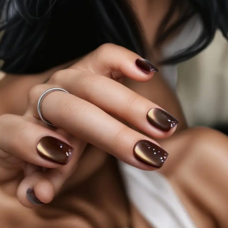 Glossy Long-Lasting Press-On Nail Set Stornfield