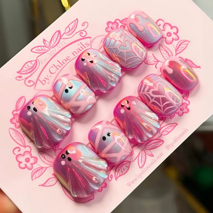 Creative art nails with playful underwater motif Stornfield