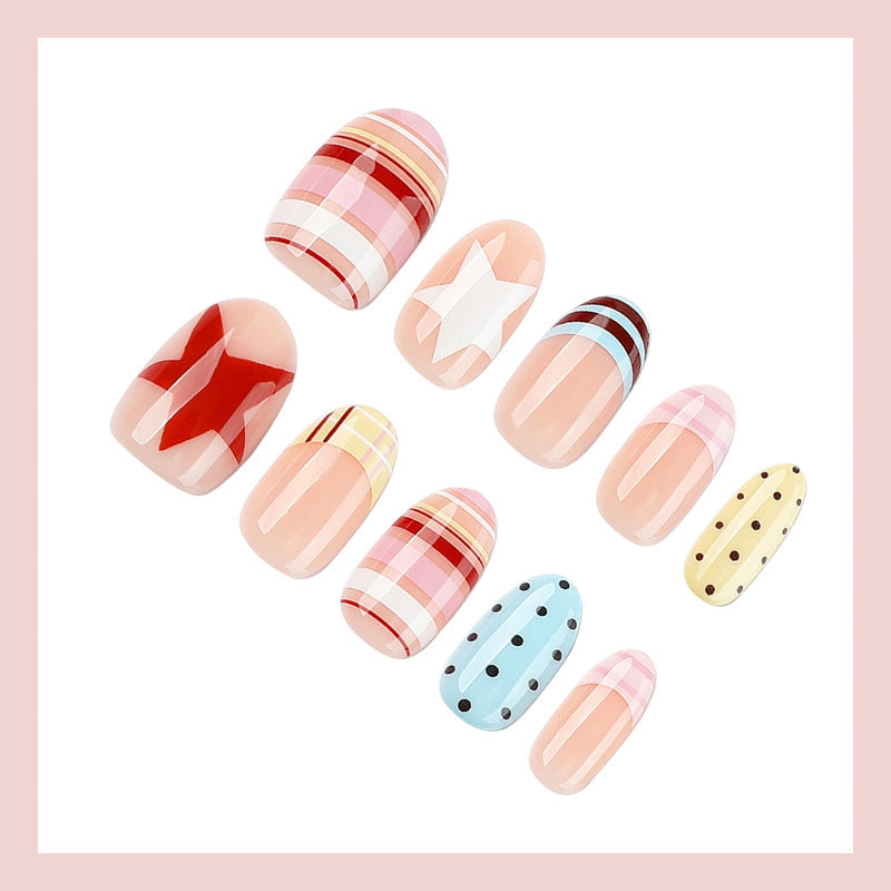 Trendy Decorative Press-On Nail Set