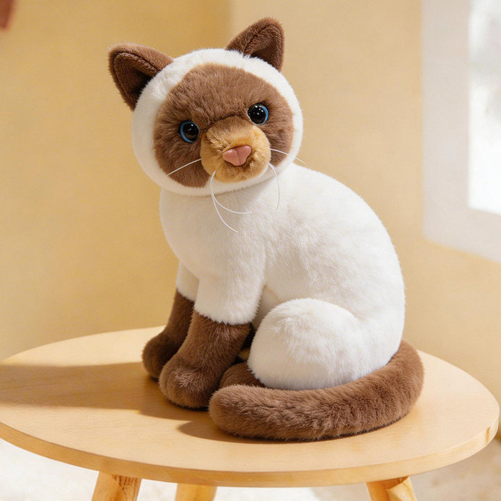 Lifelike Stretching Cat Plush Floor Cuddle Pillow Stornfield