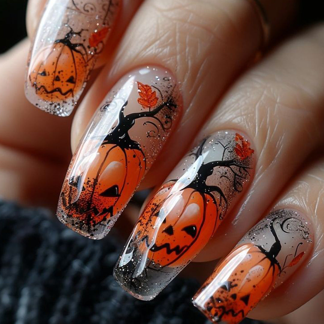 Artifical nails with Creative Halloween design Stornfield