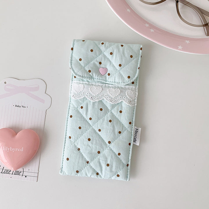 Quilted Heart Detail Pencil Case Stornfield