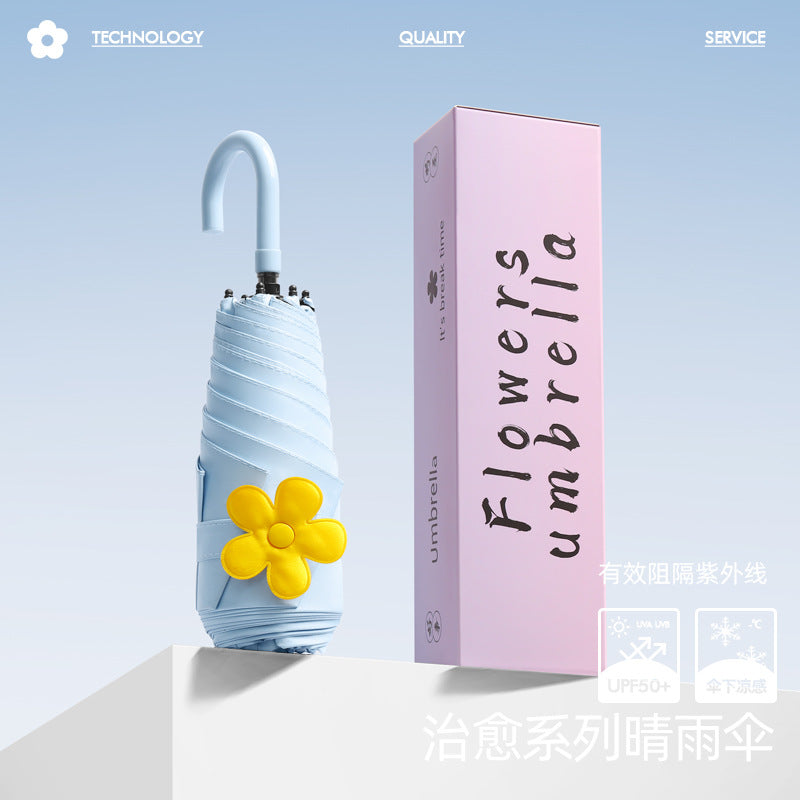 Ladies stylish and elegant folding umbrella with floral design Stornfield