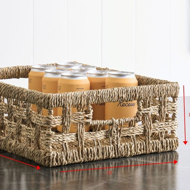Rustic Woven Storage Basket Stornfield