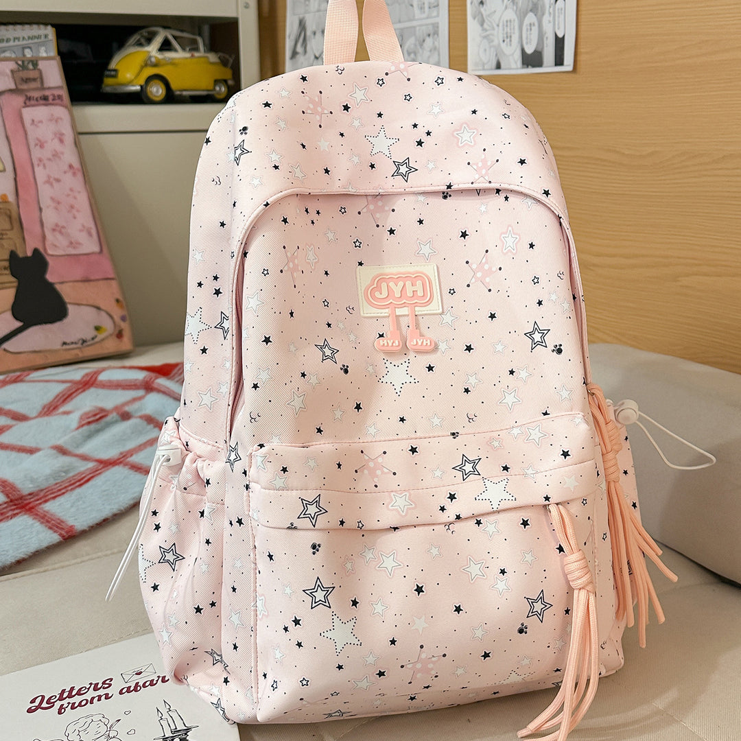 Stylish Star-Printed Backpack Stornfield 1791205440