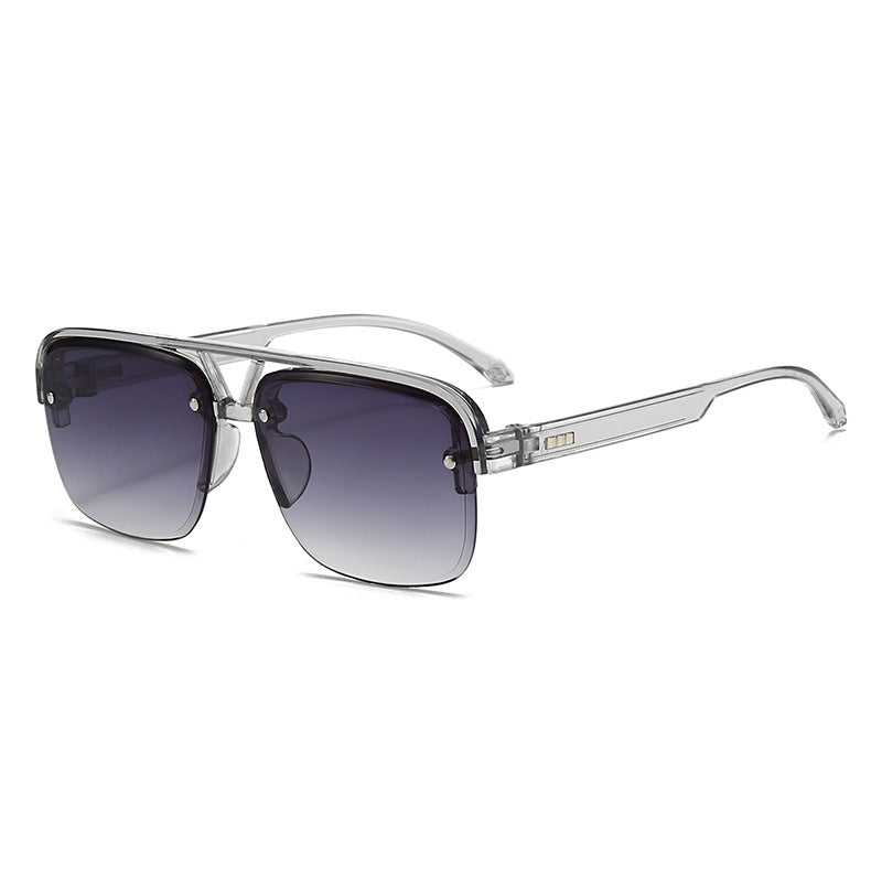 Women’s fashionable square sunglasses with transparent frame Stornfield