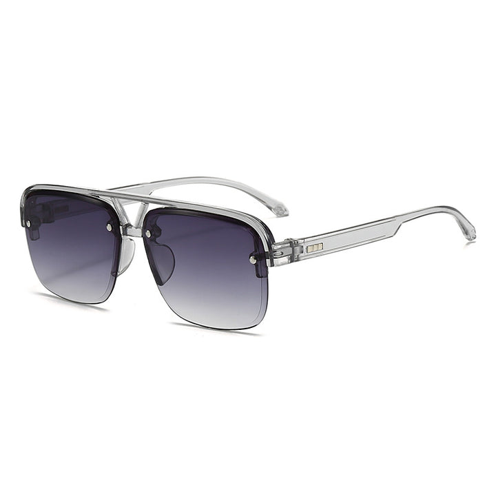 Women’s fashionable square sunglasses with transparent frame Stornfield