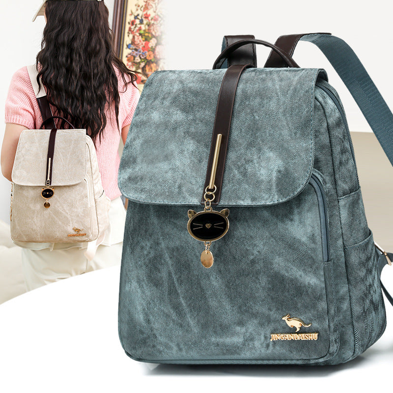 Vintage-Inspired Canvas Backpack Stornfield