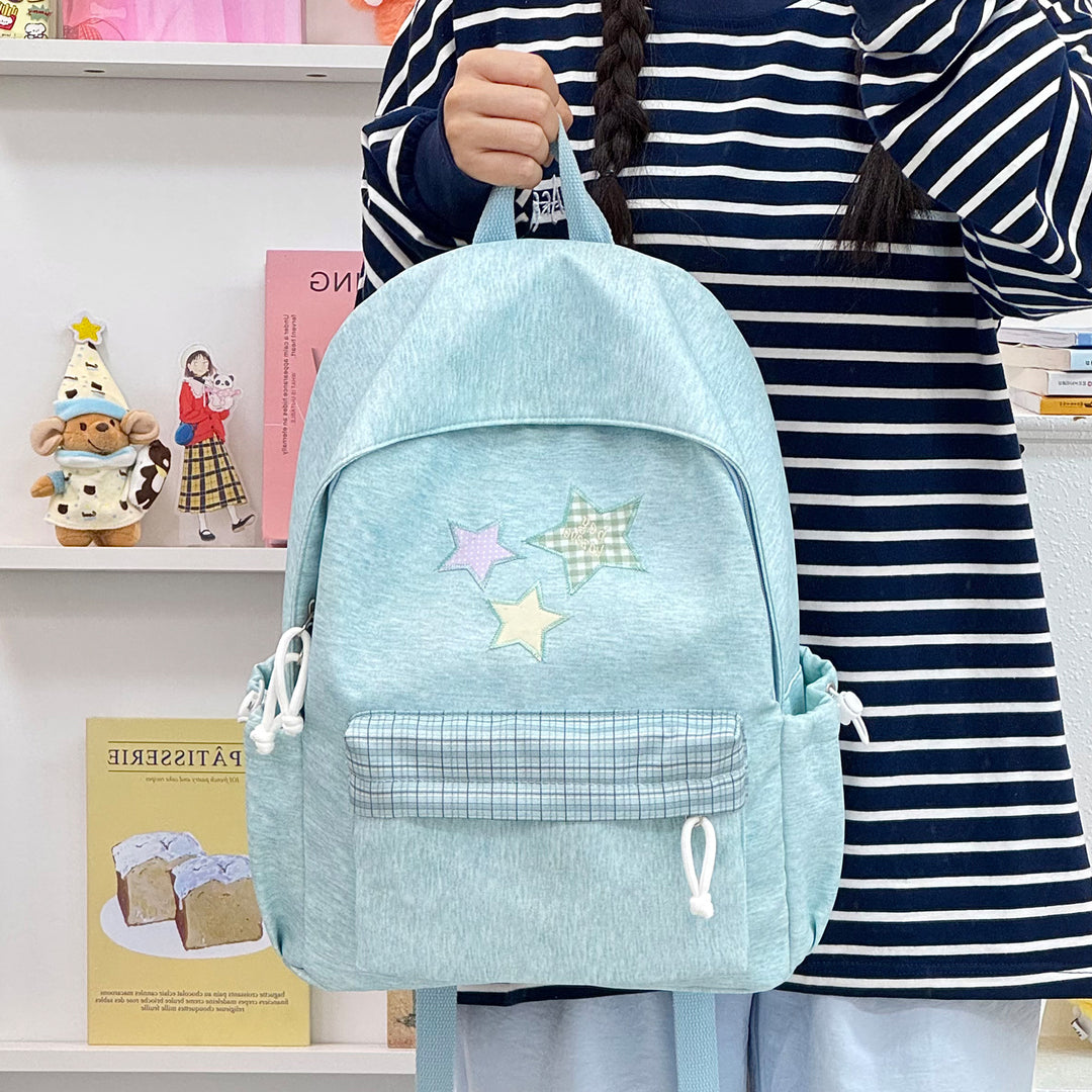 Stylish Star-Embellished Backpack Stornfield