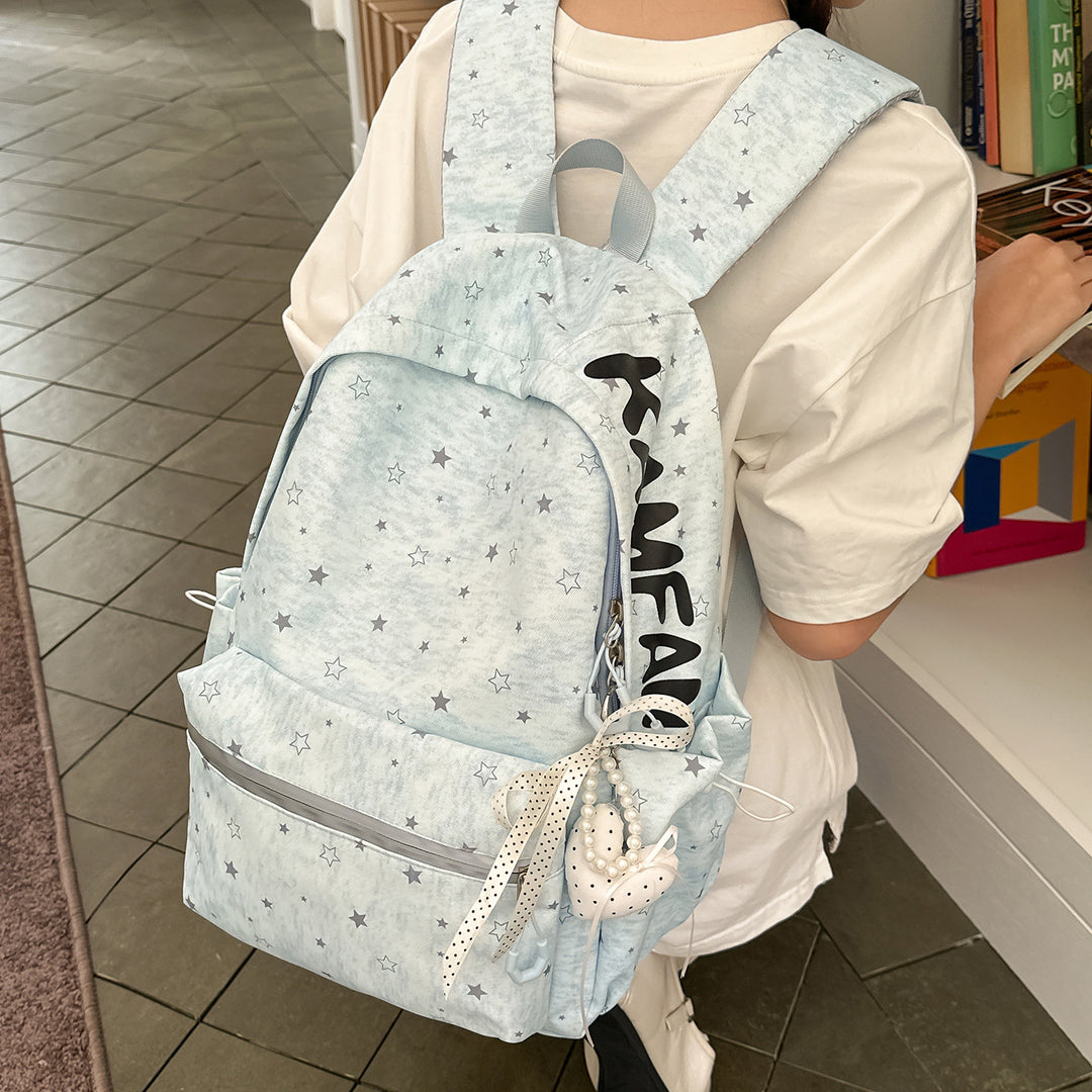 Star-Patterned School Backpack Stornfield