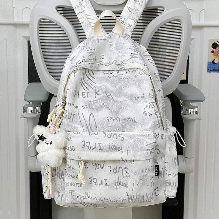 Trendy Script Print Backpack Stornfield