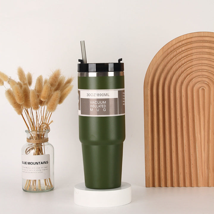Unisex Insulated Drinking Cup with Integrated Straw Stornfield
