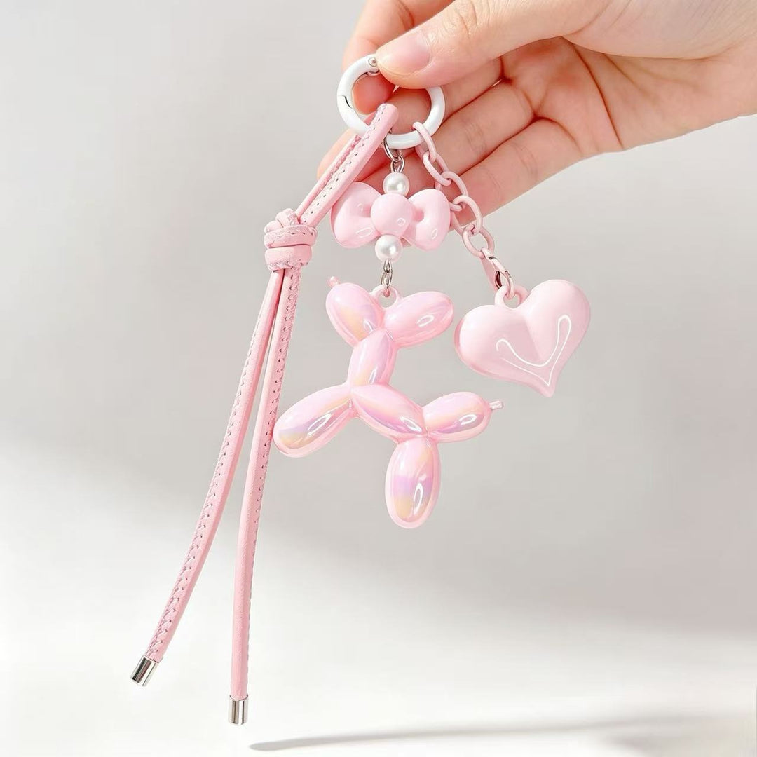 Playful keychain with heart and balloon dog Stornfield
