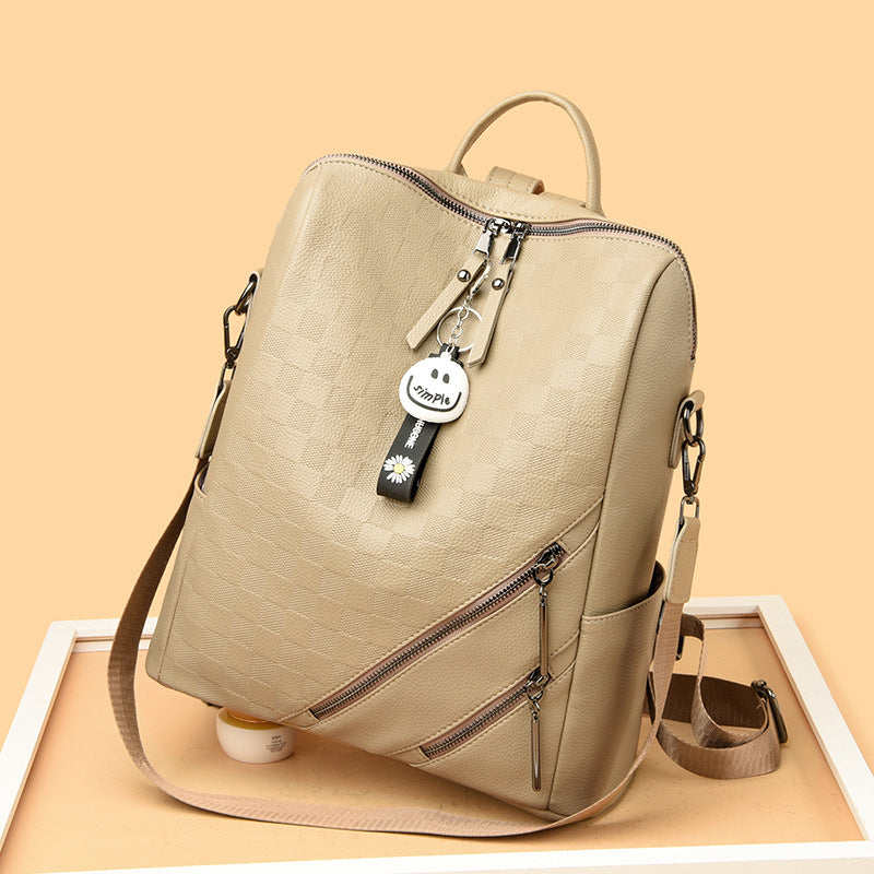 Checkered Pattern Stylish Backpack Stornfield