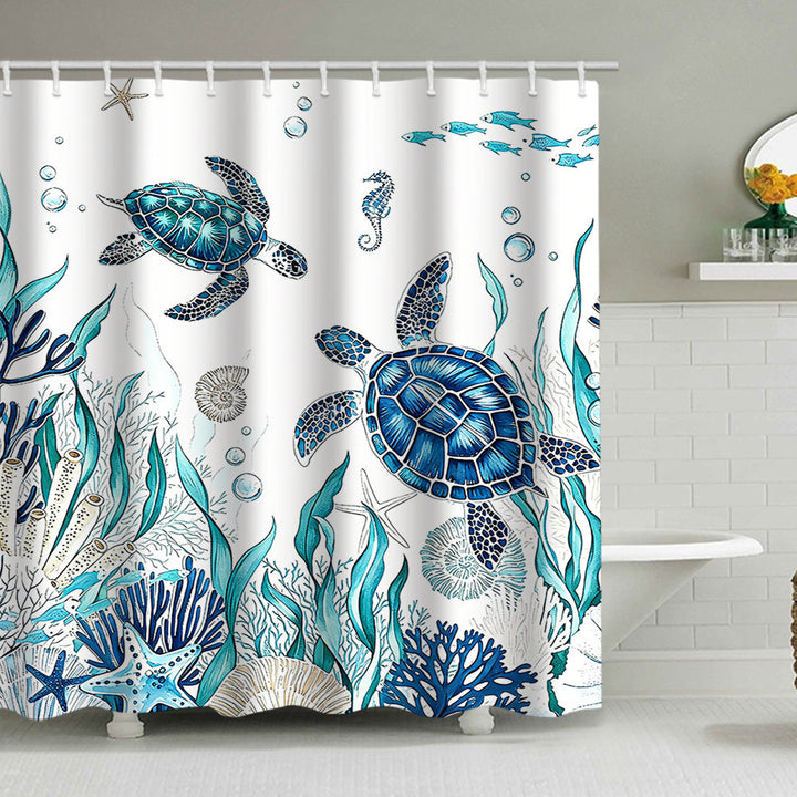 Ocean-Inspired Shower Curtain Stornfield