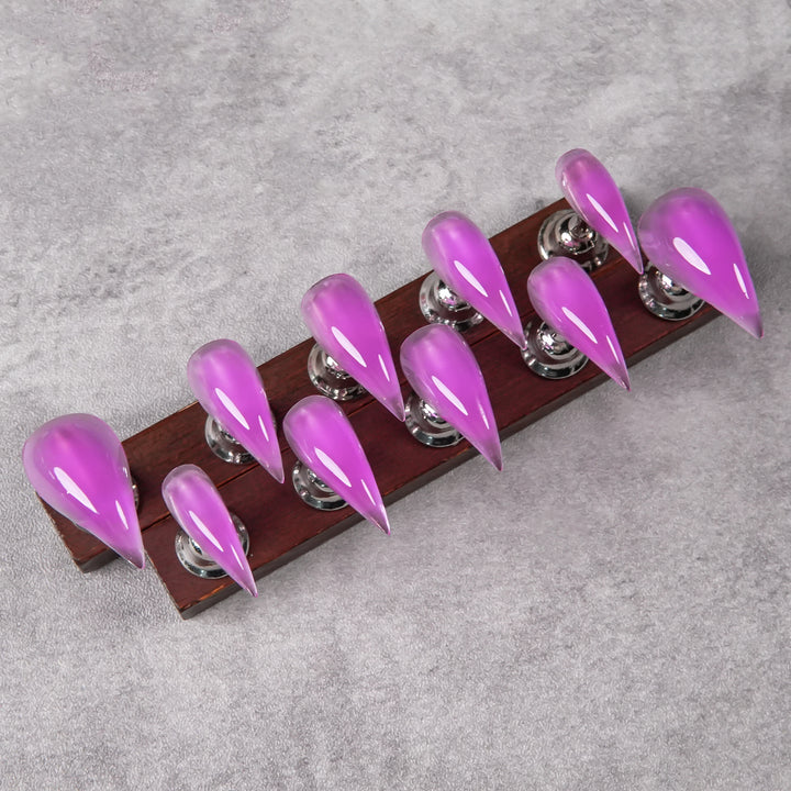 Glossy Stiletto Press-On Nail Tips Set