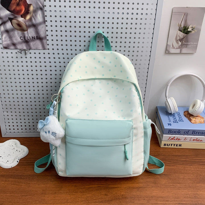 Everyday backpack with playful star design and additional front pocket Stornfield