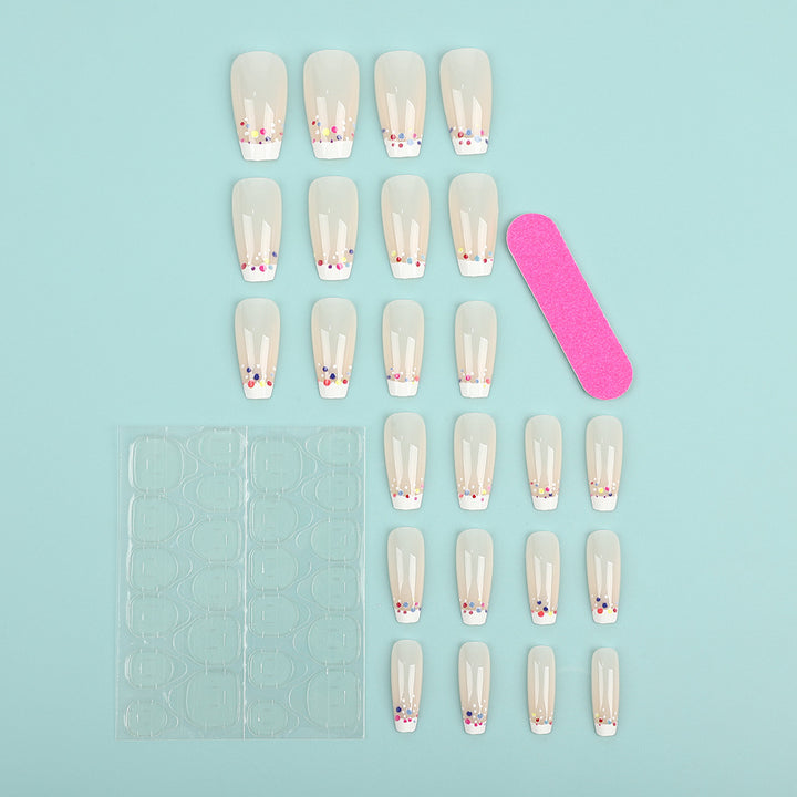 Creative artificial nails with colorful accents Stornfield