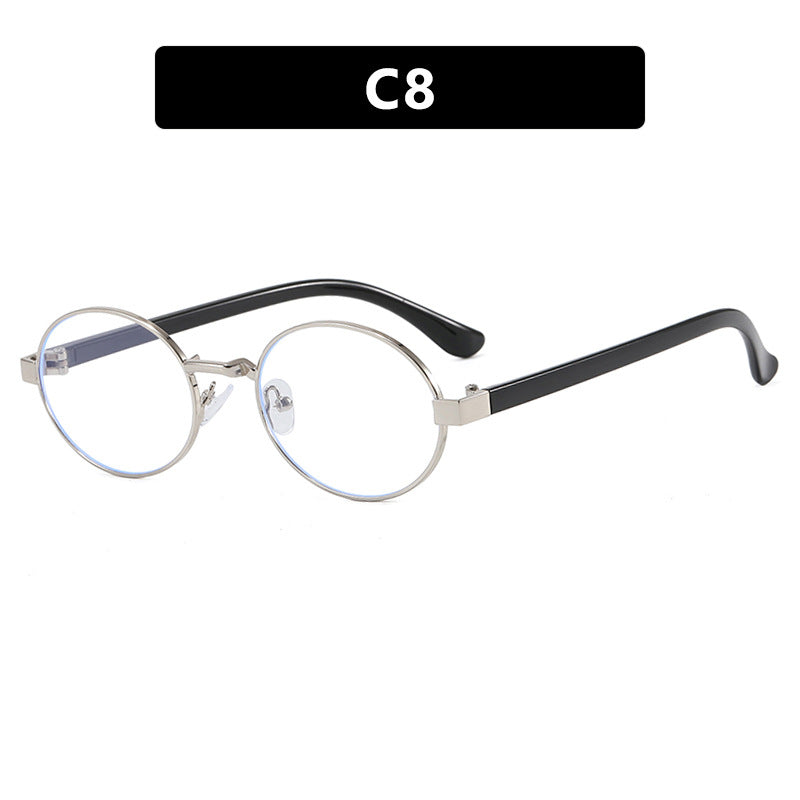 Women's round glasses with elegant metal frame and adjustable nose pads Stornfield