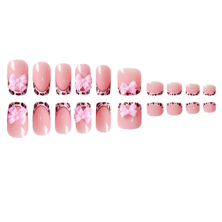 Artistic Nail Set with Bow Accents Stornfield